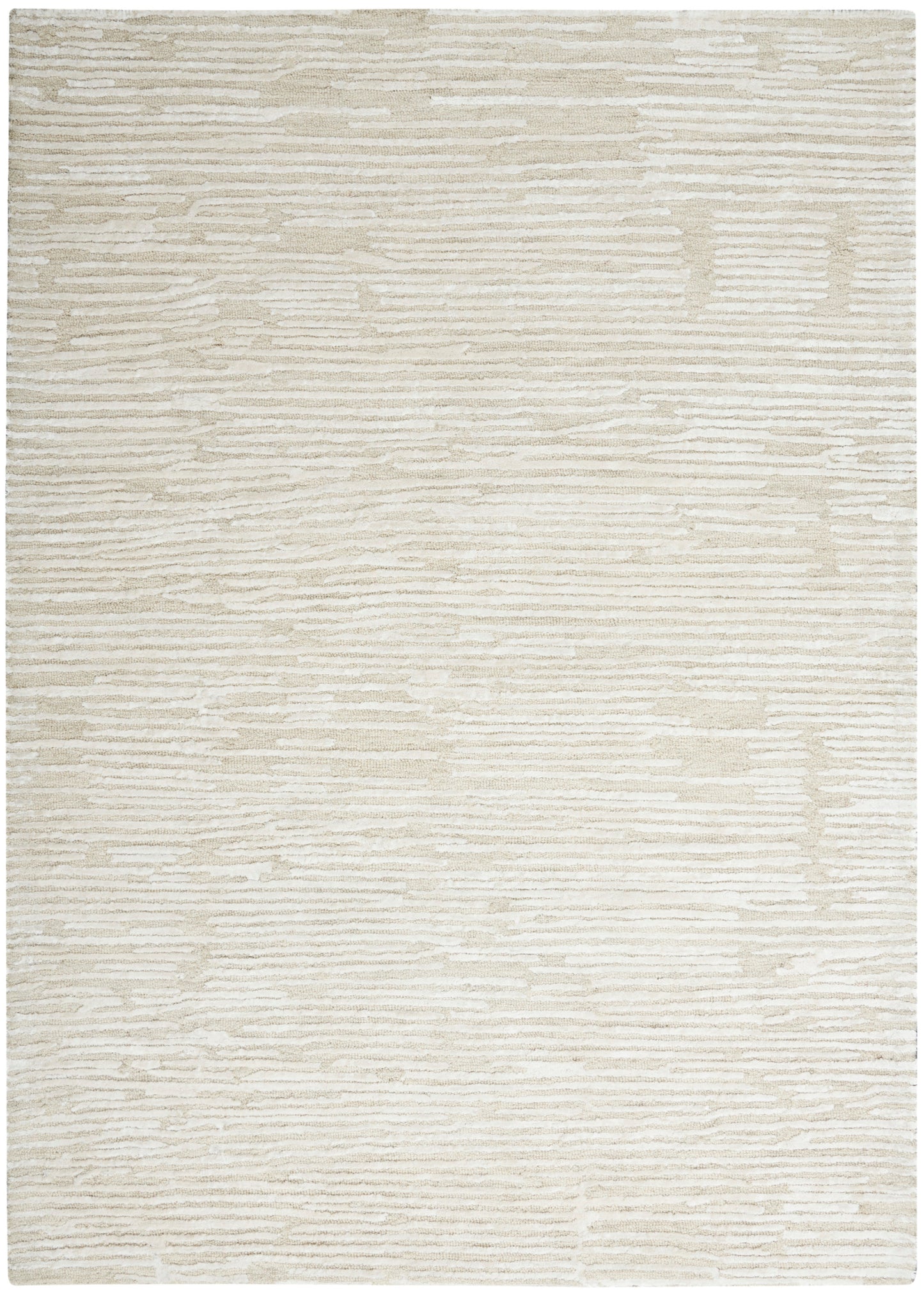 Calvin Klein CK010 Linear LNR01 Ivory Contemporary Hand Tufted Rug