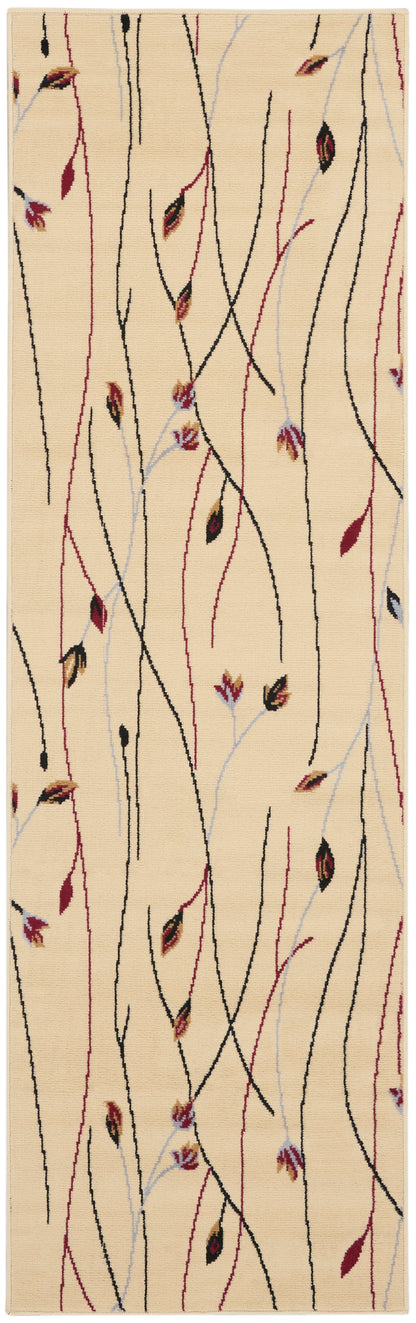 Nourison Home Grafix GRF15 Cream Contemporary Power-loomed Rug