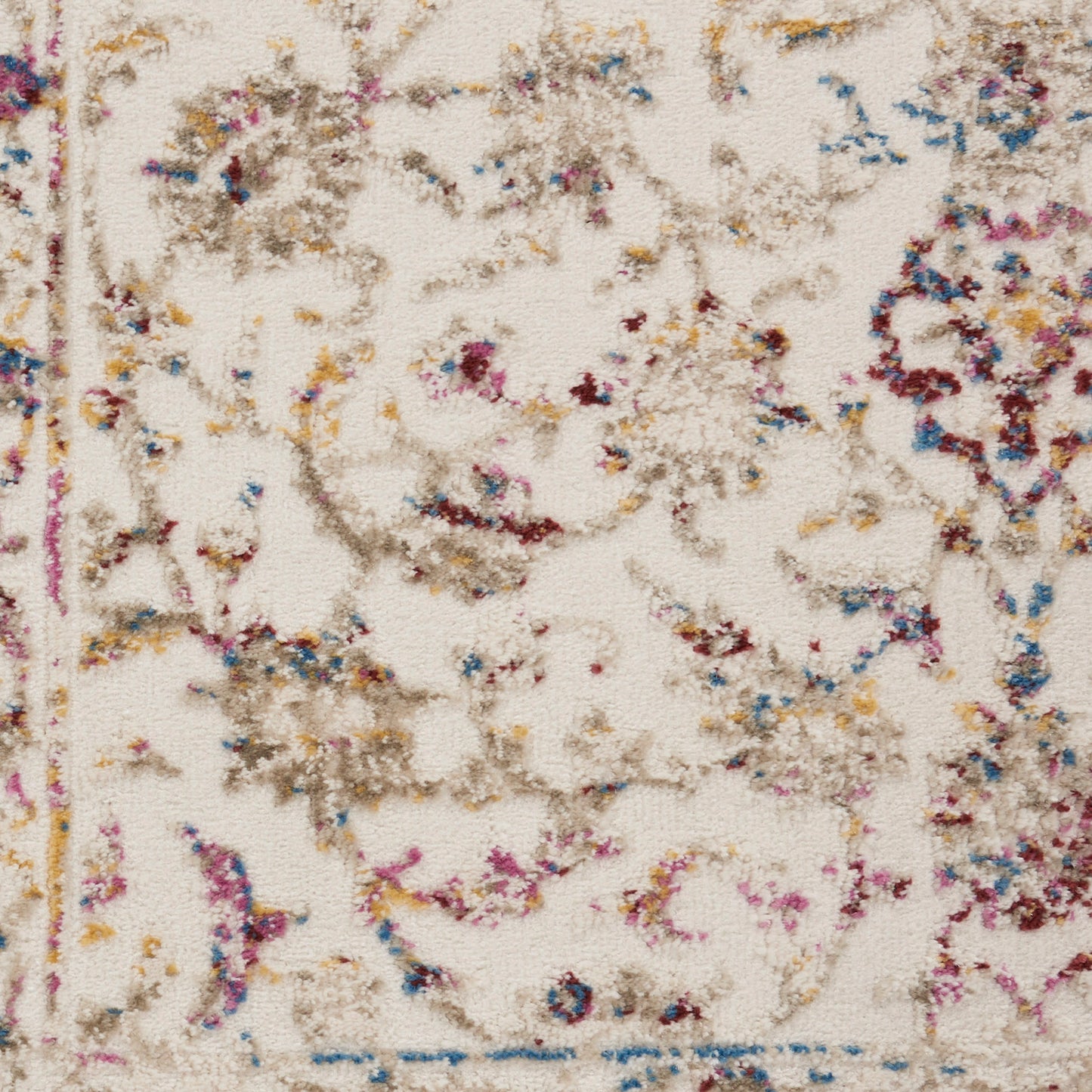 Nourison Home Melody  Ivory Multicolor  Traditional