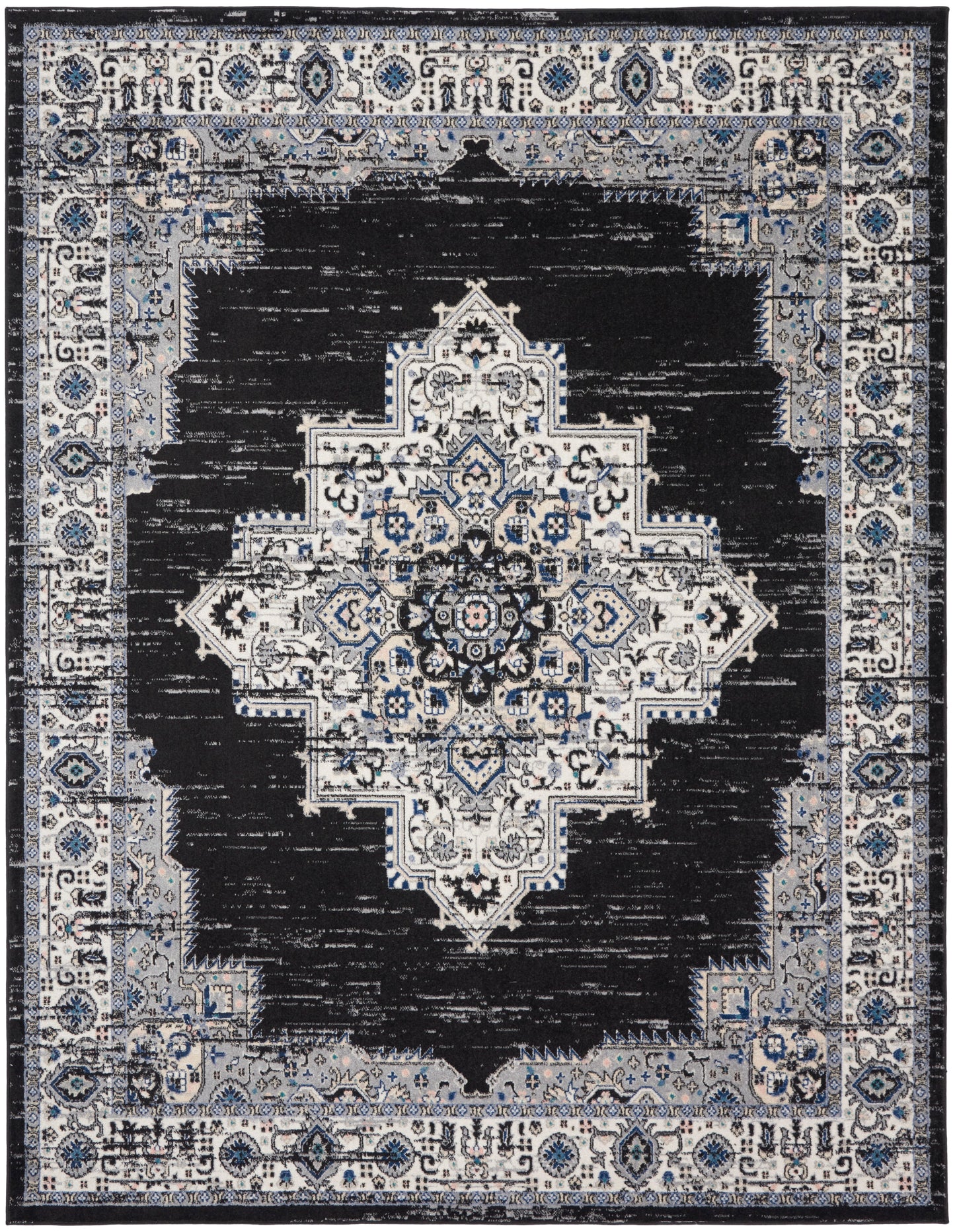 Nourison Home Passion  Black Ivory  Transitional