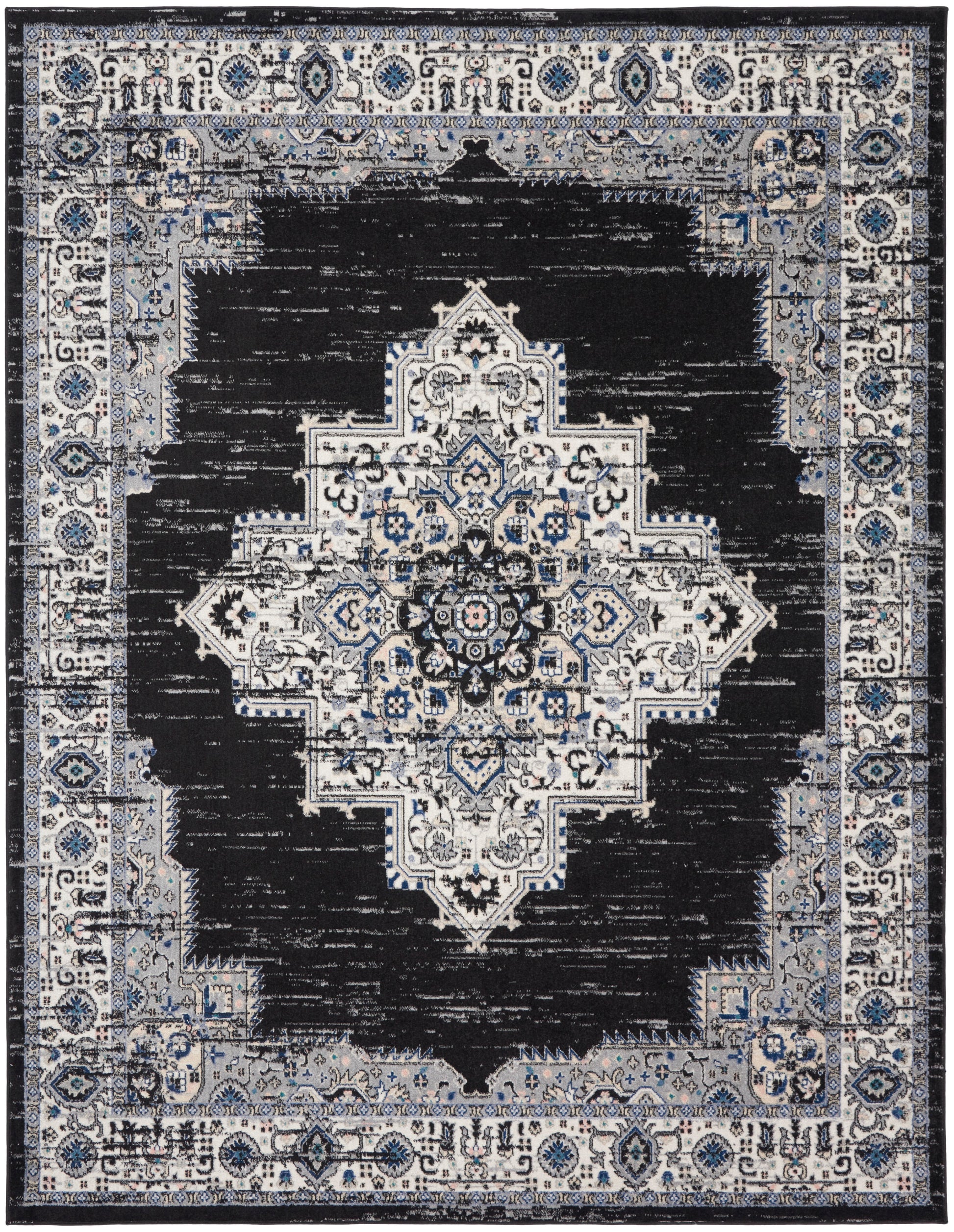 Nourison Home Passion  Black Ivory  Transitional