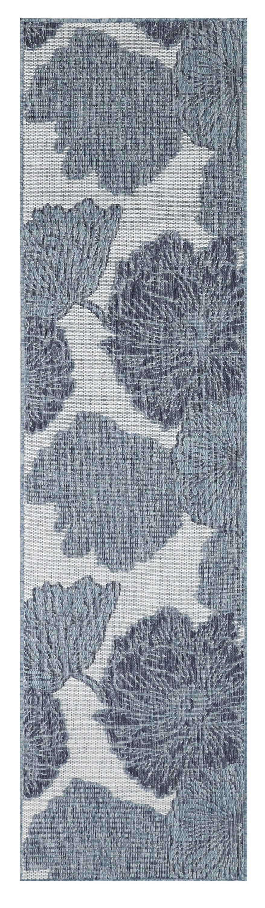 Nourison Home Garden Oasis GOA04 Blue Contemporary Power-loomed Rug