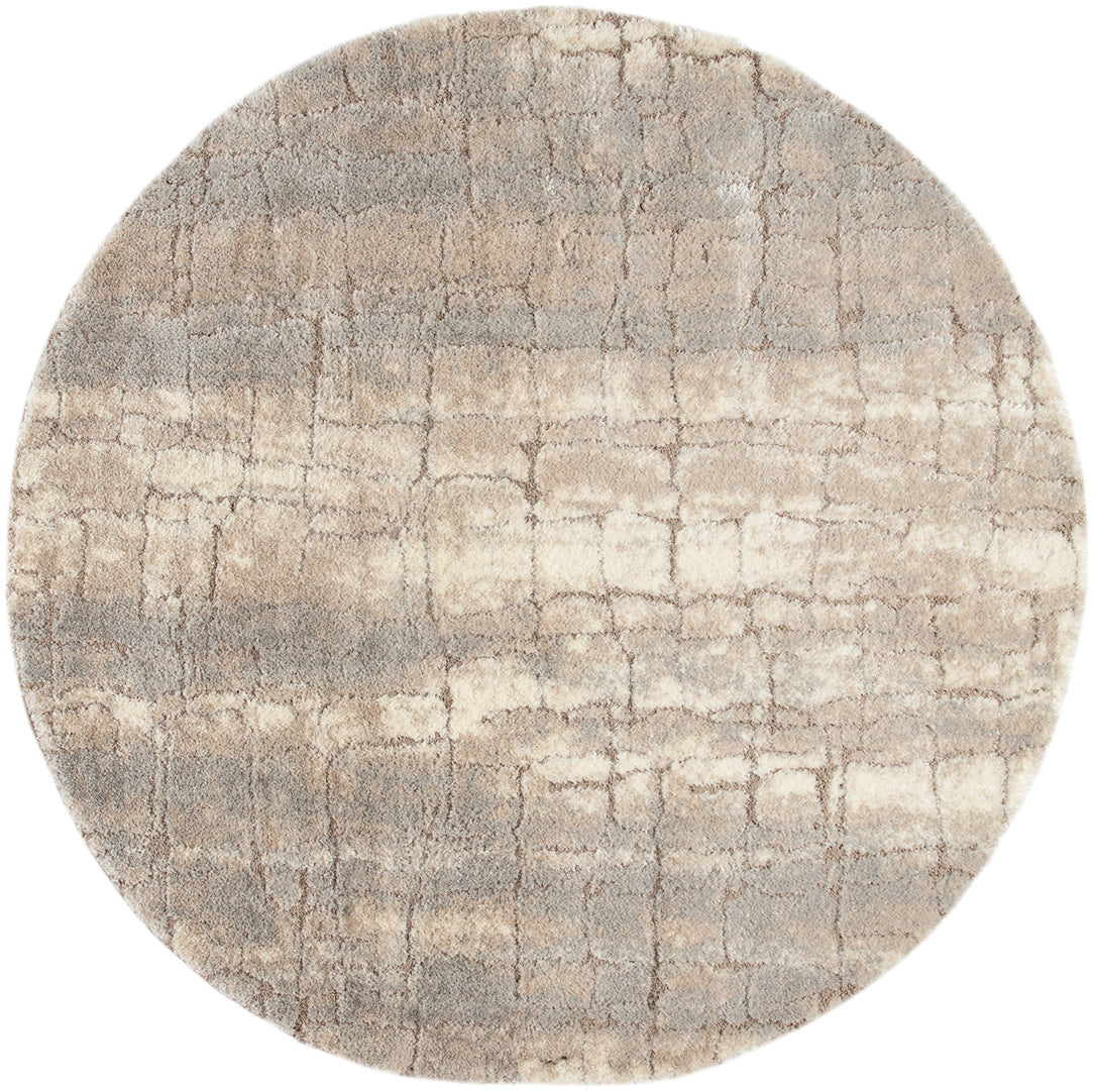 Nourison Home Dreamy Shag DRS09 Ivory Beige Contemporary Power-loomed Rug