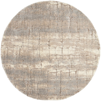 Nourison Home Dreamy Shag DRS09 Ivory Beige Contemporary Power-loomed Rug