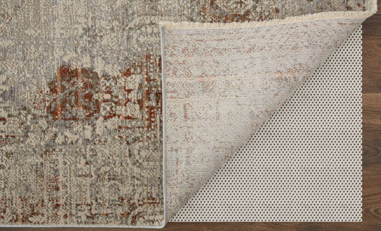 Feizy Kaia 39GKF Gray Rust Transitional/Casual/Vintage Machine Woven Rug - Rugs - Feizy - Atlanta Designer Rugs