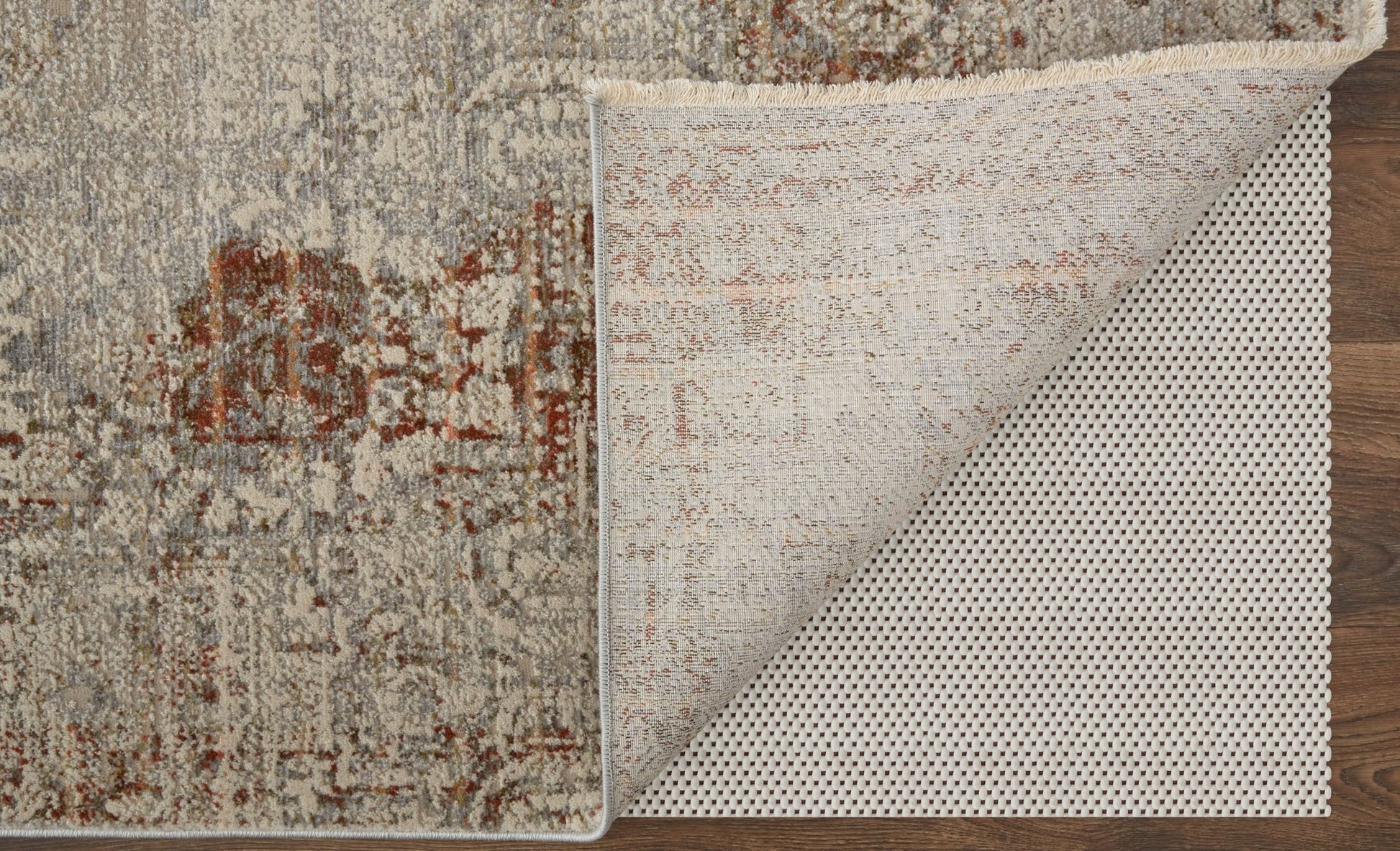 Feizy Kaia 39GKF Gray Rust Transitional/Casual/Vintage Machine Woven Rug - Rugs - Feizy - Atlanta Designer Rugs