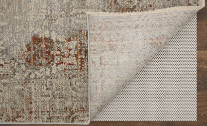 Feizy Kaia 39GKF Gray Rust Transitional/Casual/Vintage Machine Woven Rug - Rugs - Feizy - Atlanta Designer Rugs