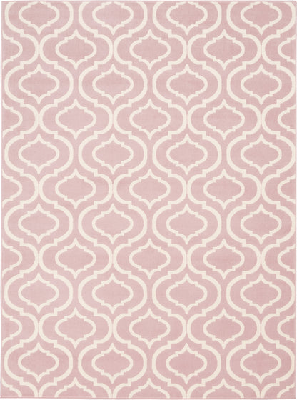 Nourison Home Jubilant JUB19 Pink Transitional Power-loomed Rug