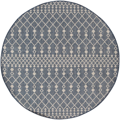Nourison Home Positano POS02 Navy Blue Contemporary Power-loomed Rug