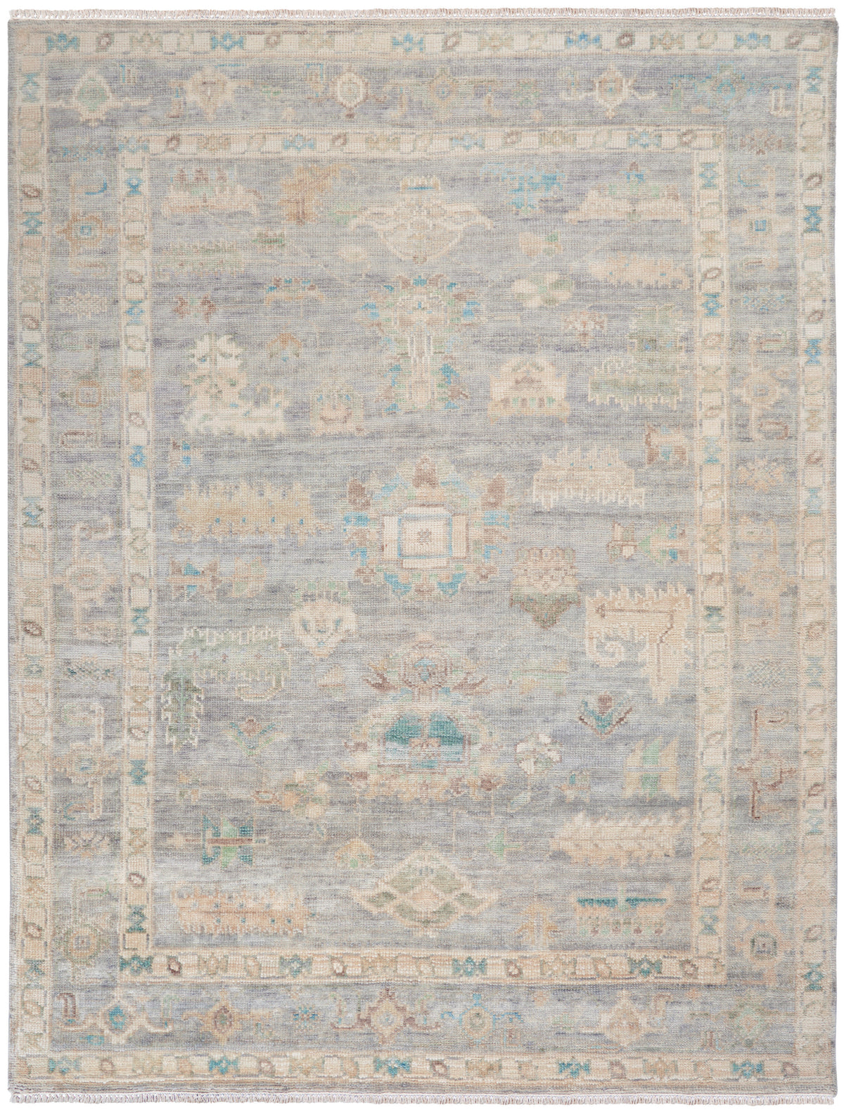 Nourison Home Odessa  Grey Multicolor  Traditional
