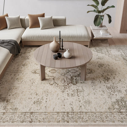Nourison Home Soft Mist  Ivory Light Grey  Traditional