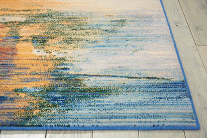 Nourison Home Chroma  Crimson Tide  Contemporary