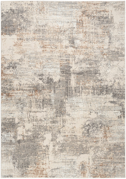 Nourison Home Sustainable Trends SUT04 Beige Grey Contemporary Power-loomed Rug