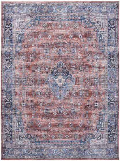Nourison Home Grand Washables  Blue Multicolor  Traditional