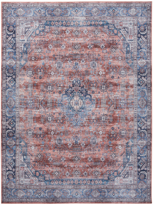 Nourison Home Grand Washables  Blue Multicolor  Traditional