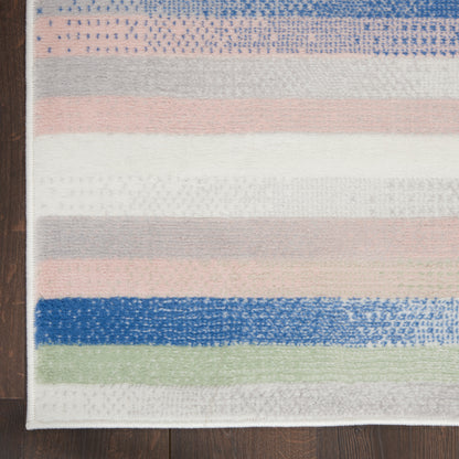 Nourison Home Whimsicle  Ivory Multicolor  Contemporary