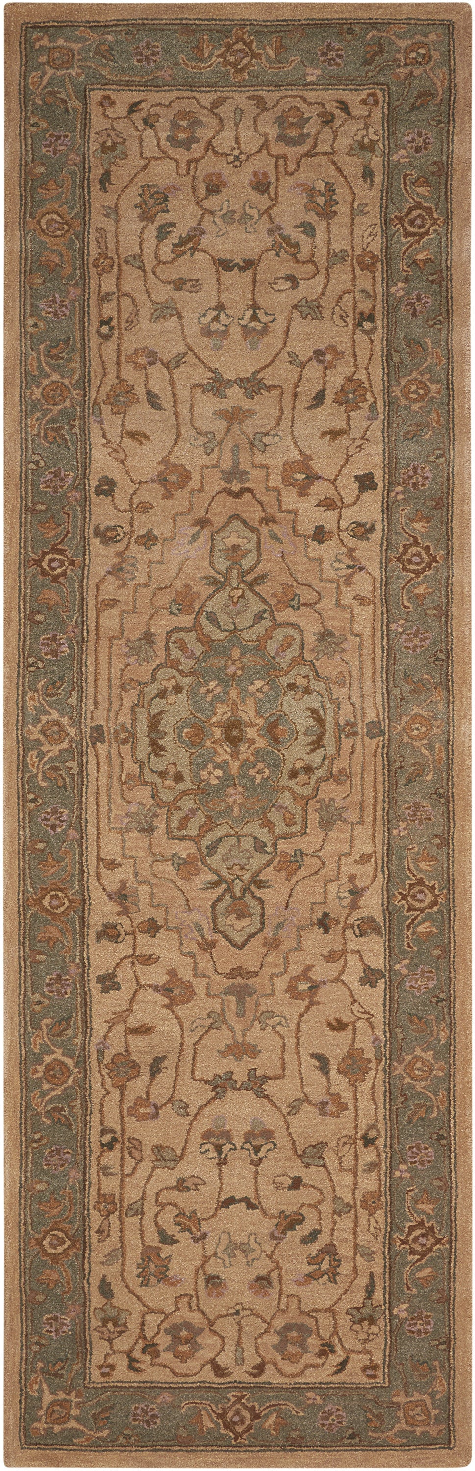 Nourison Home Heritage Hall HE21 Beige Traditional Tufted Rug