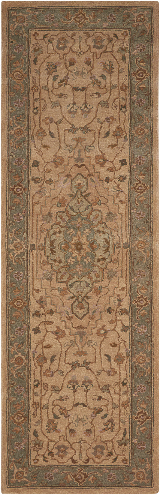 Nourison Home Heritage Hall HE21 Beige Traditional Tufted Rug