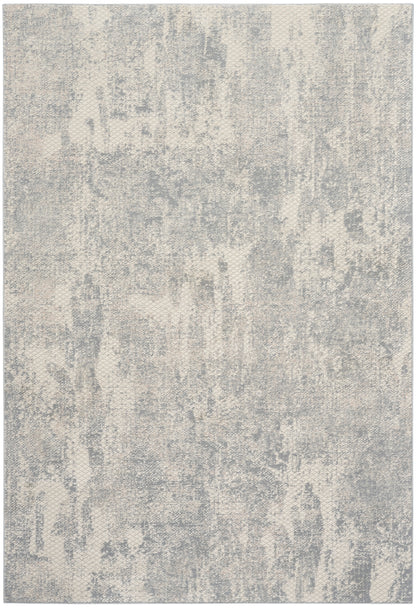 Nourison Home Exhale EXL01 Light Grey Contemporary Power-loomed Rug