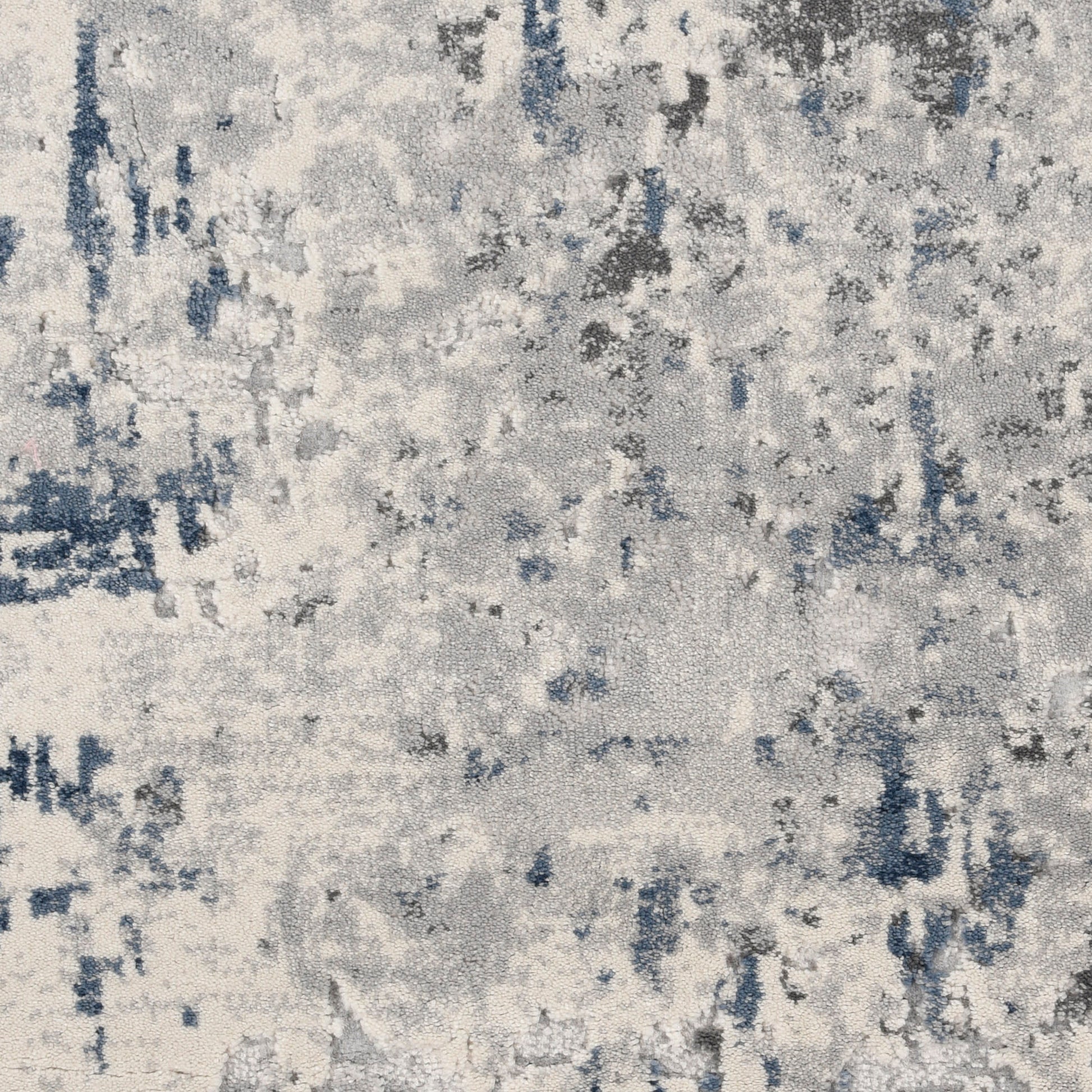 Nourison Home Rustic Textures  Ivory Grey Blue  Contemporary