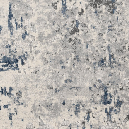 Nourison Home Rustic Textures  Ivory Grey Blue  Contemporary