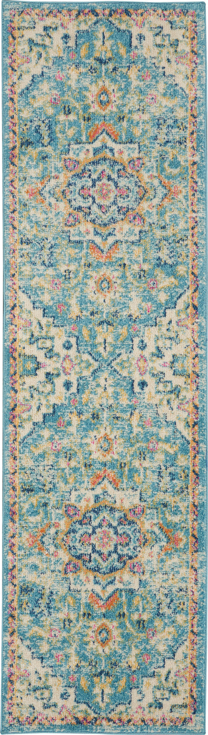 Nourison Home Passion PSN25 Ivory Light Blue Transitional Power-loomed Rugs