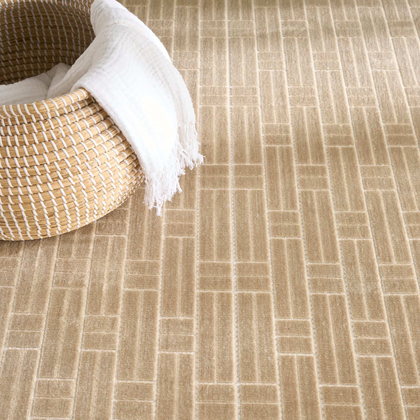 Nourison Home Washable Charm  Beige Ivory  Contemporary