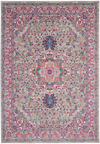 Nourison Home Passion PSN20 Light Grey Pink Transitional Power-loomed Rugs