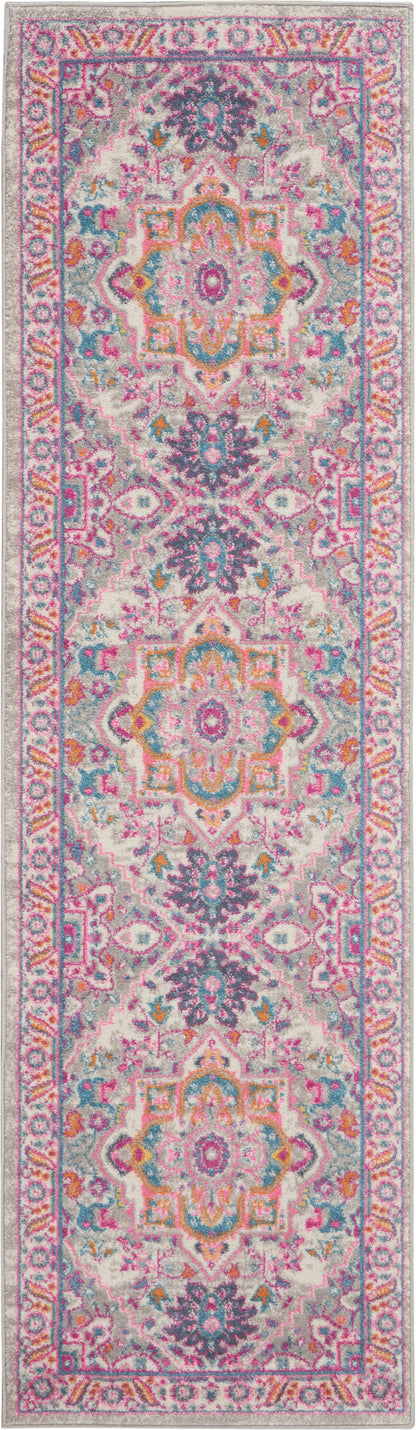 Nourison Home Passion PSN20 Light Grey Pink Transitional Power-loomed Rugs