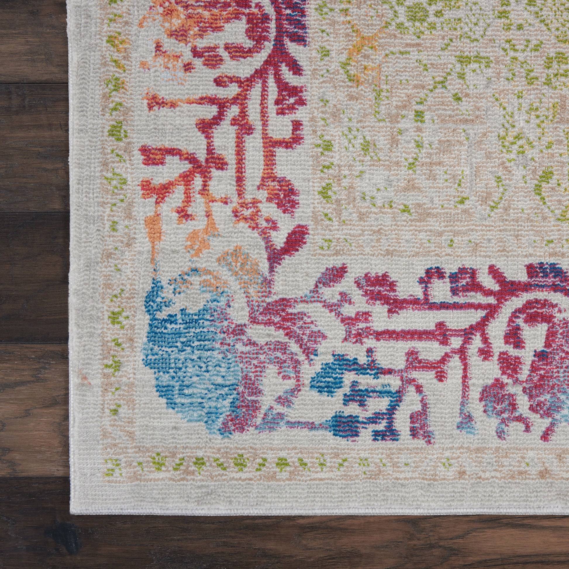 Nourison Home Ankara Global  Ivory Multicolor  Transitional