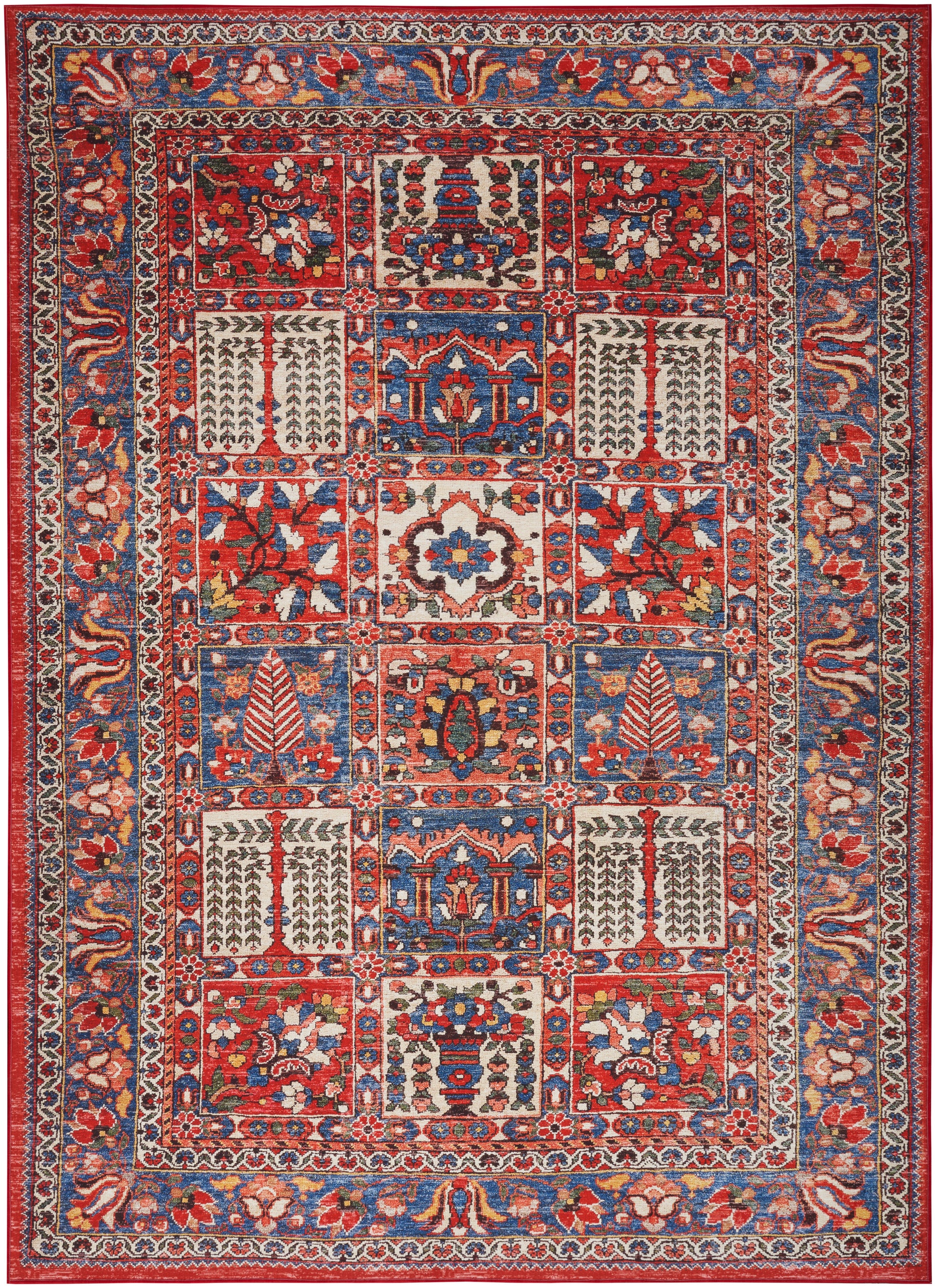 Nourison Home Fulton  Red  Traditional