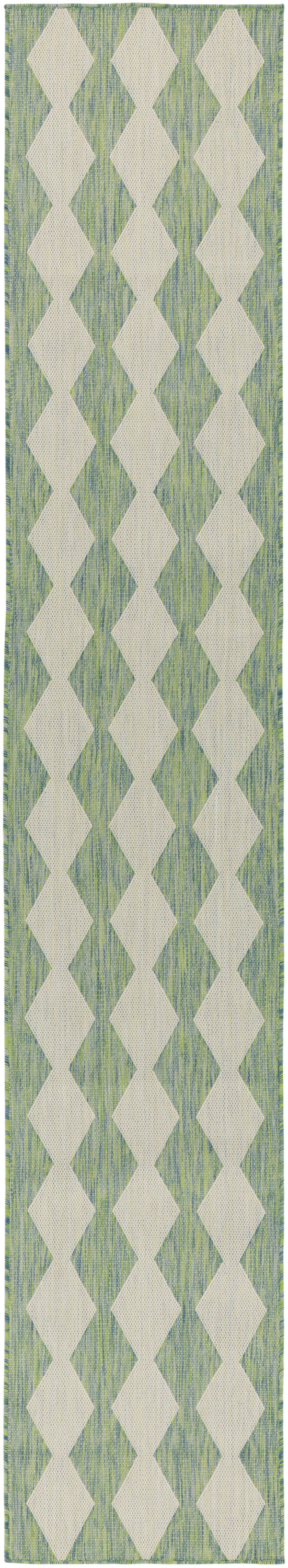 Nourison Home Positano POS04 Blue Green Contemporary Power-loomed Rug