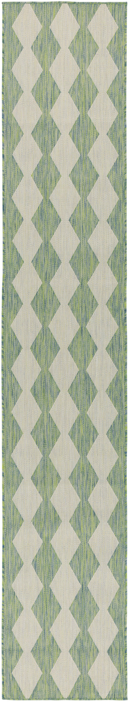 Nourison Home Positano POS04 Blue Green Contemporary Power-loomed Rug