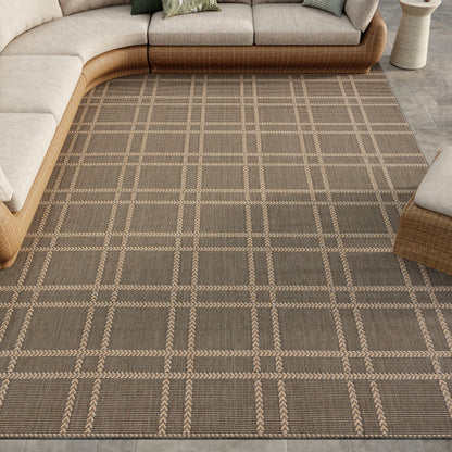 Nourison Home Horizon Indoor/Outdoor  Charcoal  Contemporary