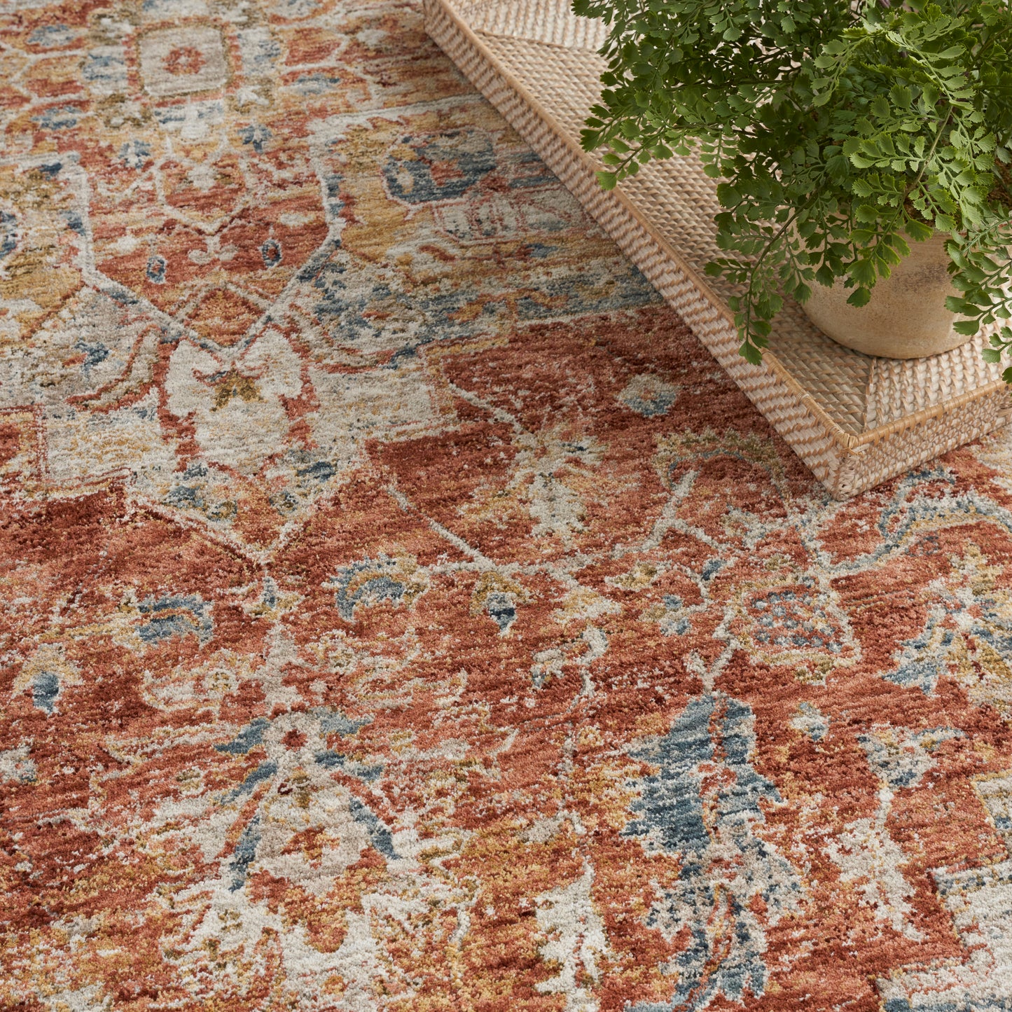 Nourison Home Sahar  Ivory Multicolor  Traditional