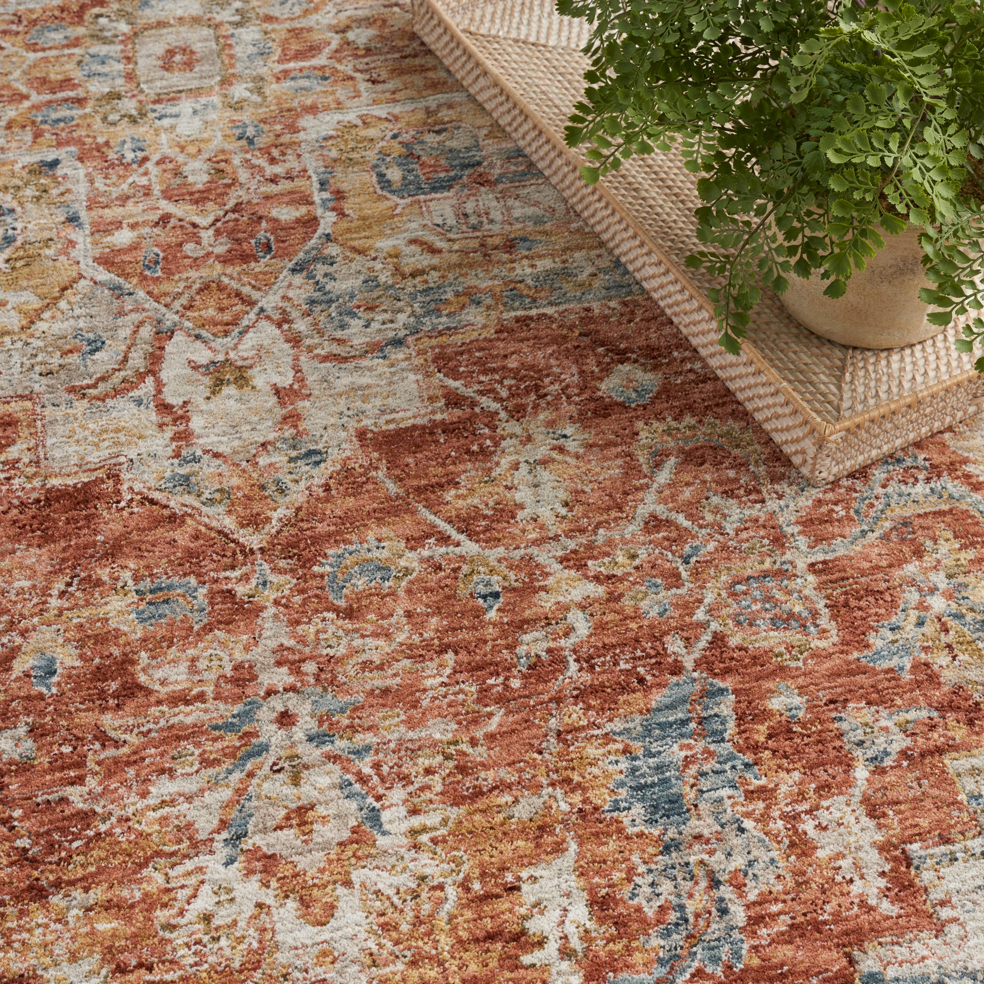 Nourison Home Sahar  Ivory Multicolor  Traditional