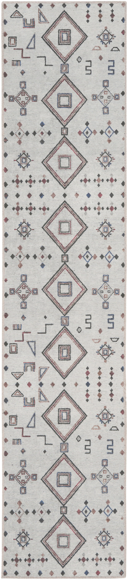 Nourison Home New Concept Washables SR108 Ivory Multicolor Contemporary Machine Woven Rug