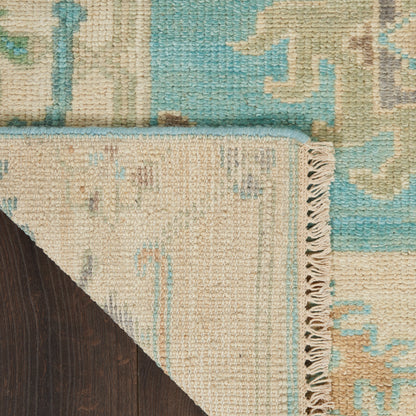 Nourison Home Odessa  Blue Multicolor  Traditional