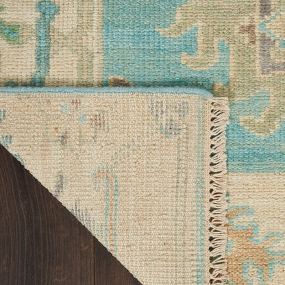 Nourison Home Odessa  Blue Multicolor  Traditional