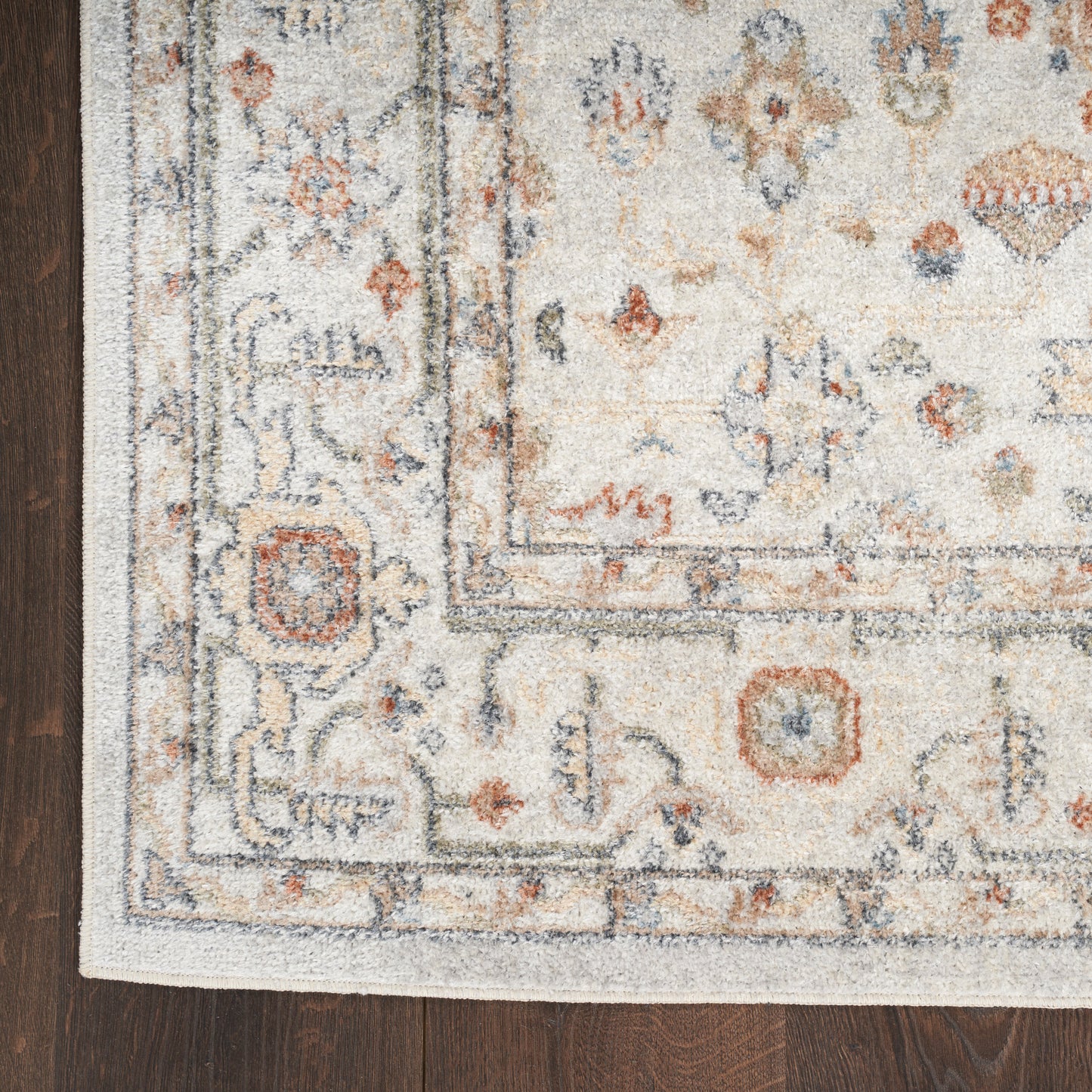 Nourison Home Astra Machine Washable  Grey Multicolor  Traditional