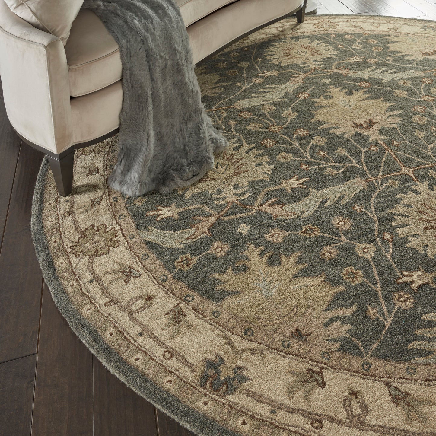 Nourison Home India House  Charcoal Ivory  Traditional