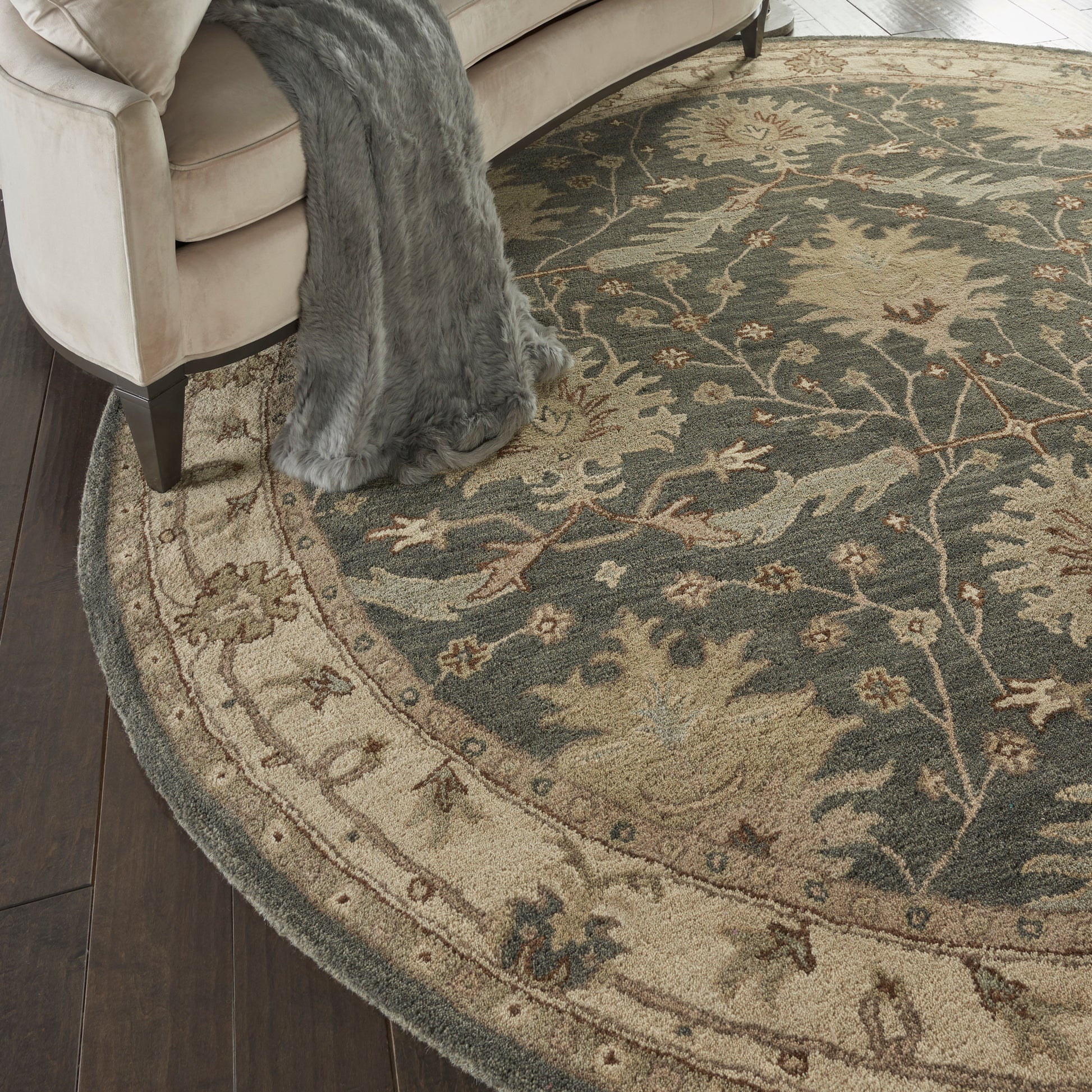 Nourison Home India House  Charcoal Ivory  Traditional