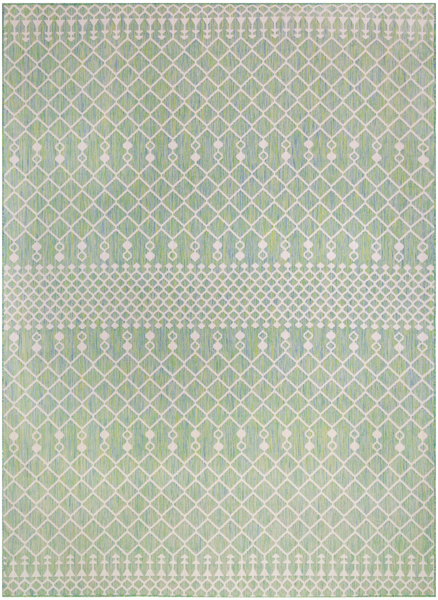 Nourison Home Positano POS02 Blue Green Contemporary Power-loomed Rug
