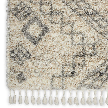 Nourison Home Oslo Shag  Ivory Grey  Contemporary