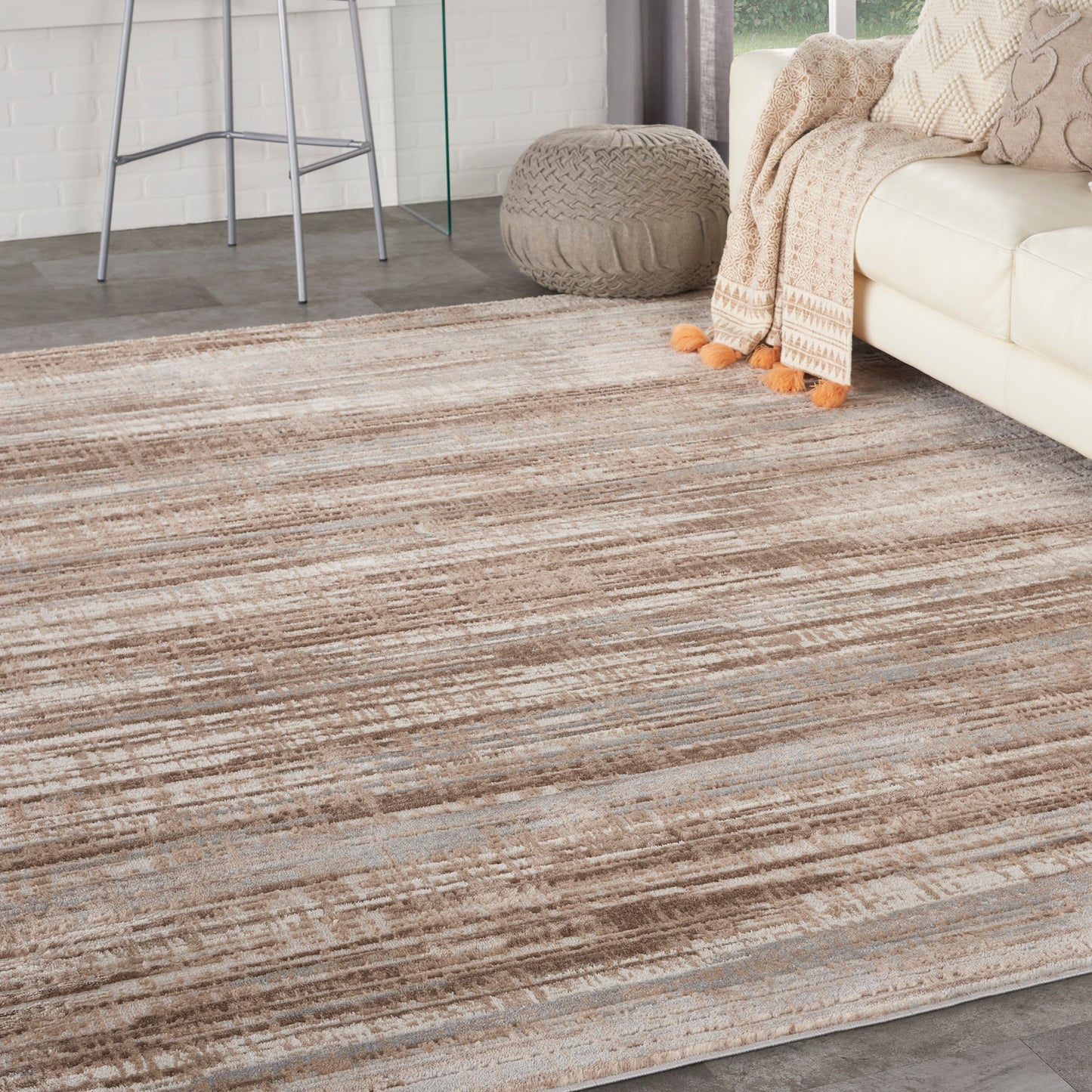 Nourison Home Elation  Ivory Grey  Contemporary