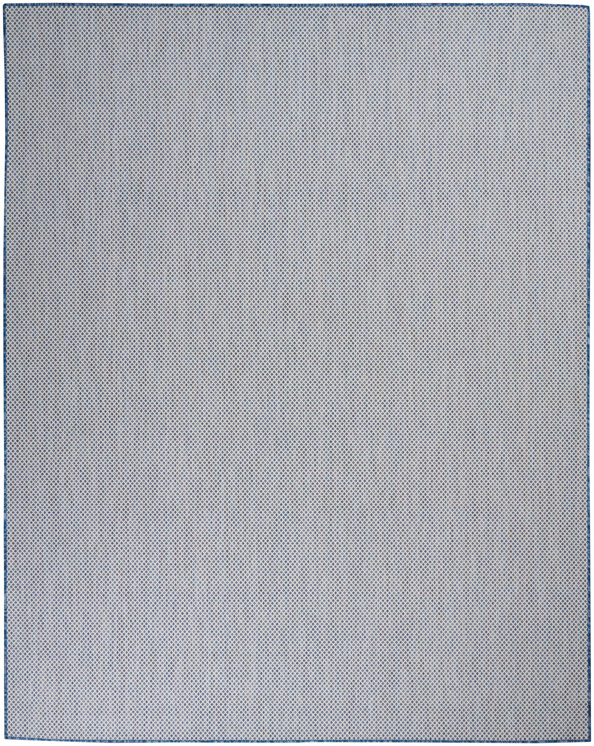 Nourison Home Courtyard  Ivory Blue  Contemporary