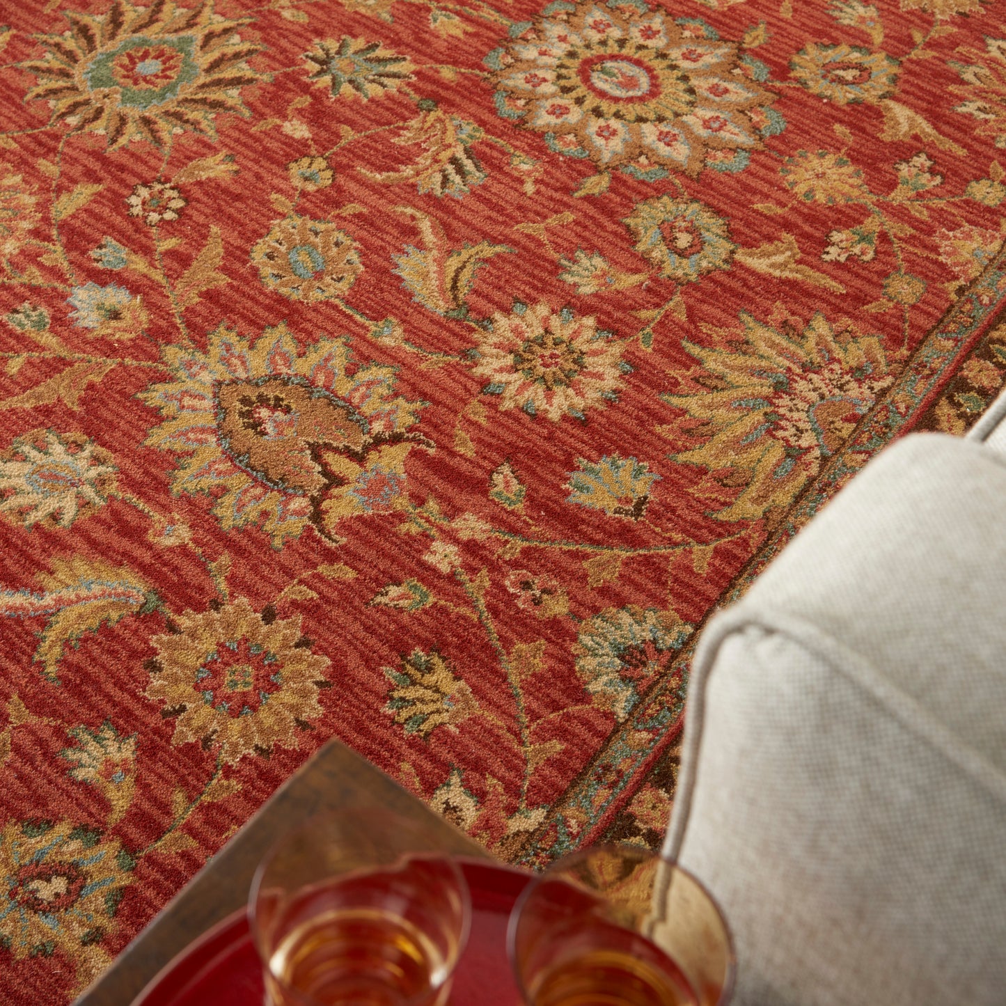 Nourison Home Living Treasures  Rust  Traditional