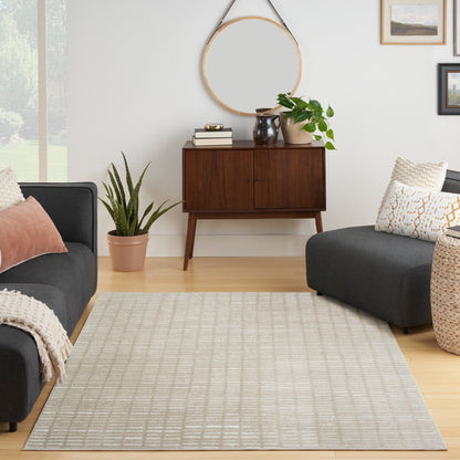 Nourison Home Modern Comfort  Grey Ivory  Contemporary