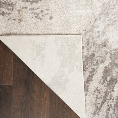 Nourison Home Silky Textures  Brown Ivory  Contemporary