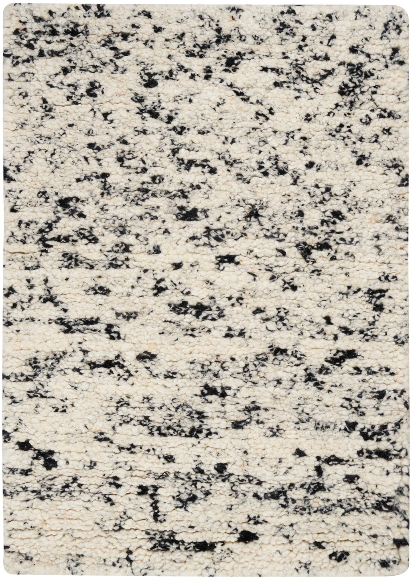 Calvin Klein CK042 Billows BIL01 Ivory Black Contemporary Hand Knotted Rug